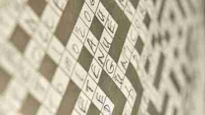 Dopamine menu crossword puzzle to stimulate ADHD brain