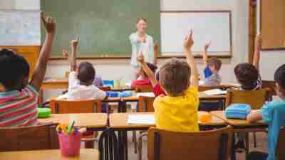 Students Raising Hands